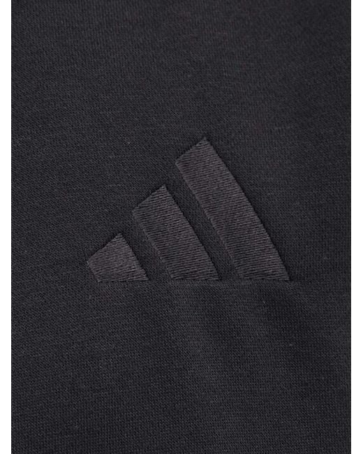 Adidas Black Zip Hooded Sweatshirt for men