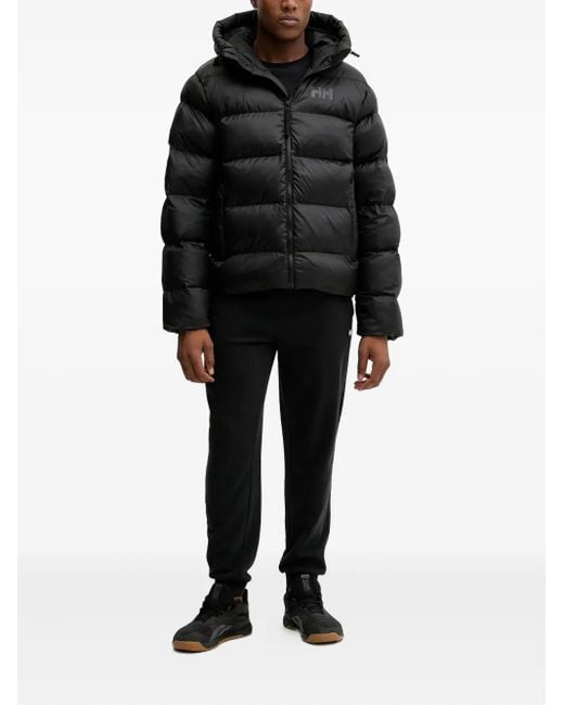 Helly Hansen Black Active Logo-Detail Padded Jacket for men