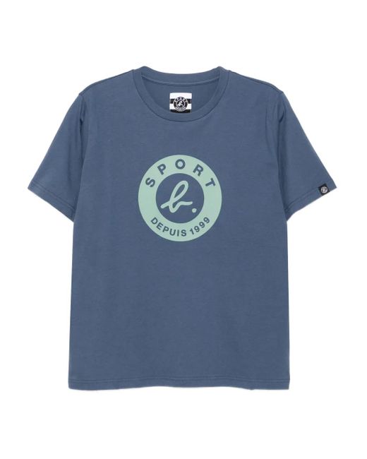 メンズ SPORT b. by agnès b. ロゴ Tシャツ Blue