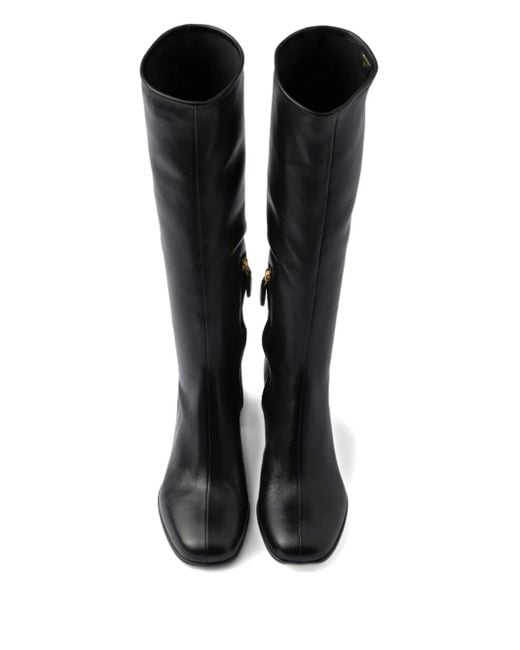 Bottines En Cuir Nappa 55 Mm Prada en coloris Black