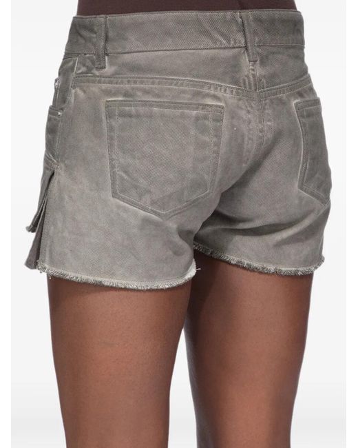 Rick Owens Gray Lana Cut Offs