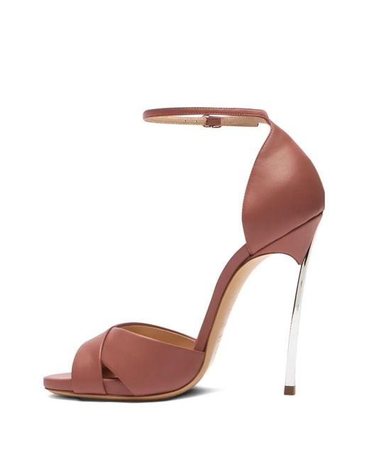 Casadei Pink Blade Heeled Sandals