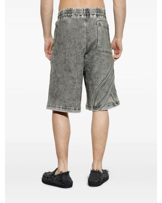 DIESEL Gray D-Enny-S Track Shorts