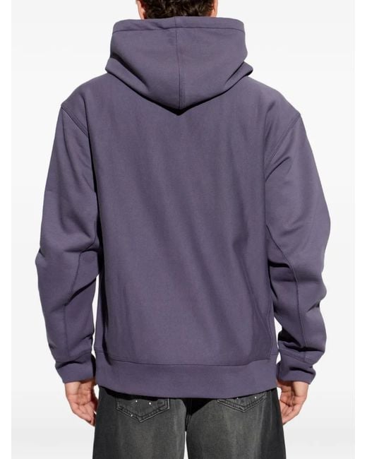 Carhartt Purple American Script Logo-Detail Hoodie for men