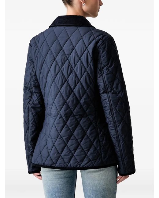 Polo Ralph Lauren Blue Quilted Corduroy-Collar Jacket
