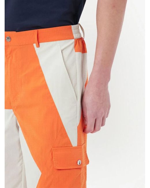 J.W. Anderson Orange Pantalon Droit À Design Colour Block for men