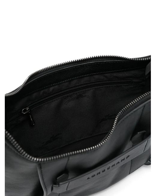 Longchamp Black Small 3D Cross Body Bag