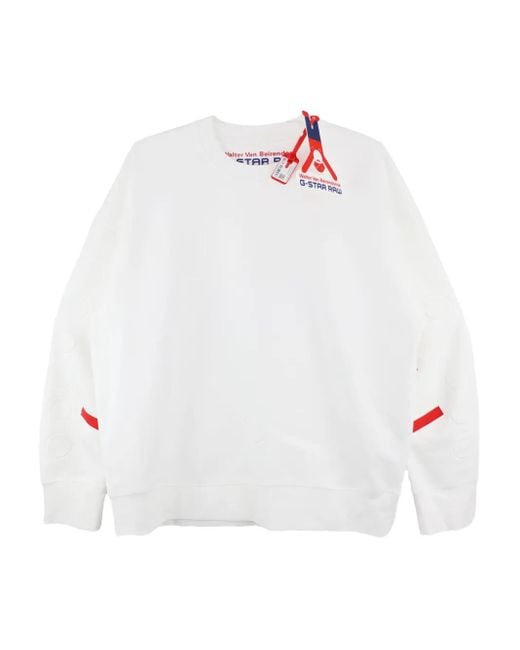 Walter Van Beirendonck White Printed Sweatshirt for men