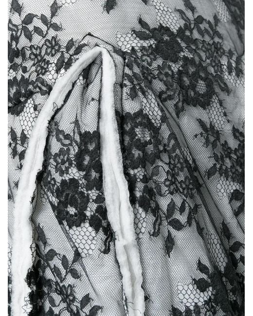 Comme des Garçons フローラル フレアドレス White