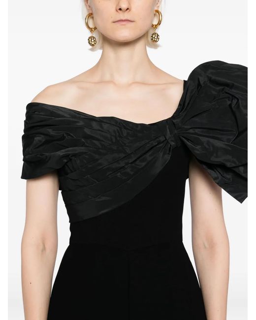 Saiid Kobeisy Black Draped Jumpsuit