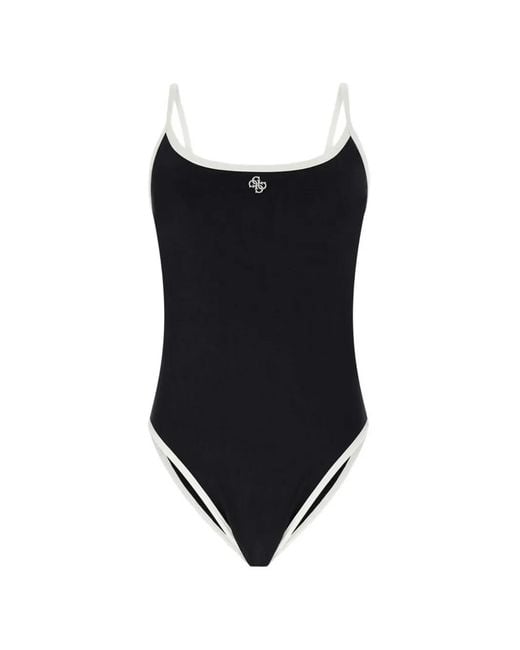 Guess Black One-Piece Stretch Swimsuit