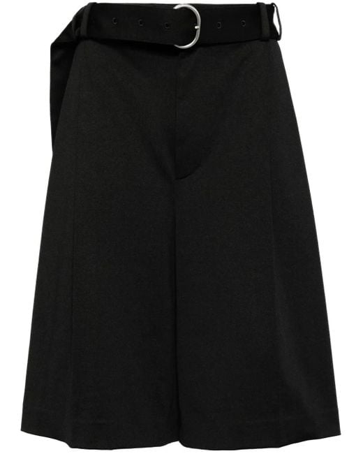 Pantalones cortos con pliegues Jil Sander de hombre de color Black