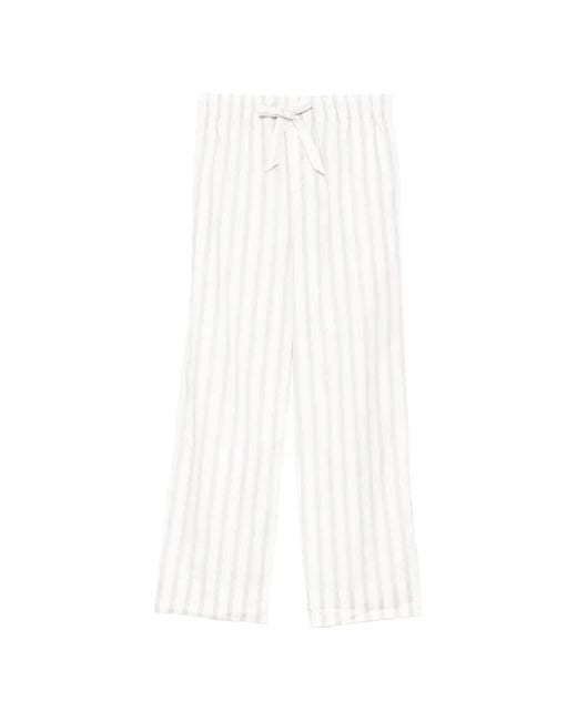 Tekla White Poplin Pants for men