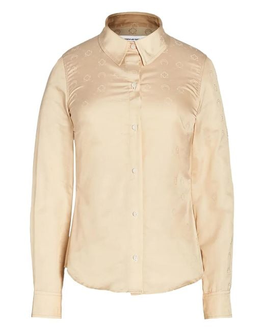 MARINE SERRE Natural Monogram Shirt