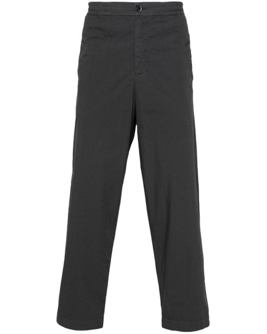 Pantalones rectos de talle medio Barena de hombre de color Gray