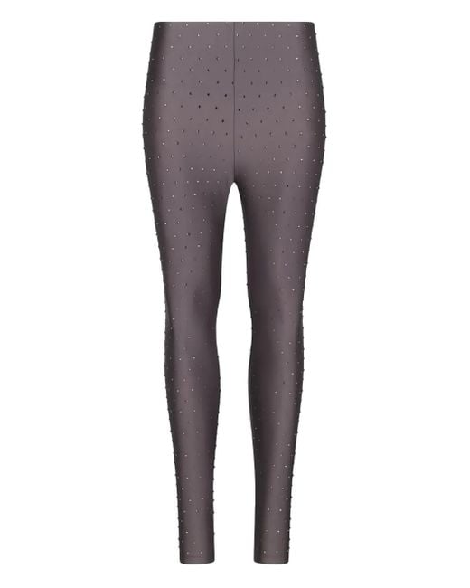 Leggins Holly con apliques de cristal ANDAMANE de color Gray