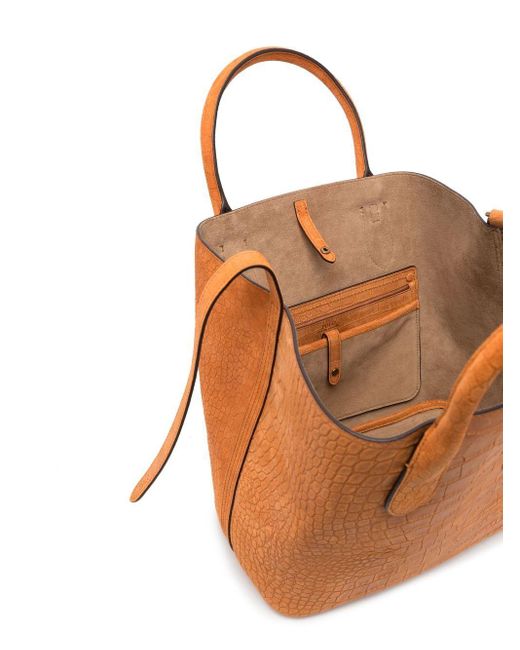 Polo Ralph Lauren Open Medium Tote Bag in Orange | Lyst