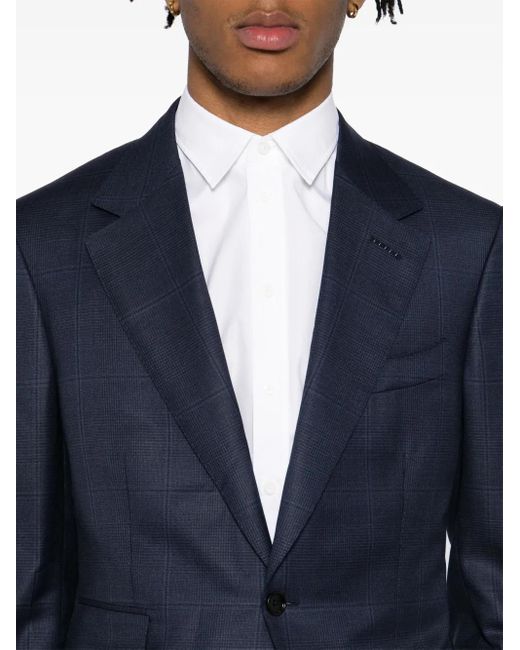 Tom Ford Blue Checked Suit