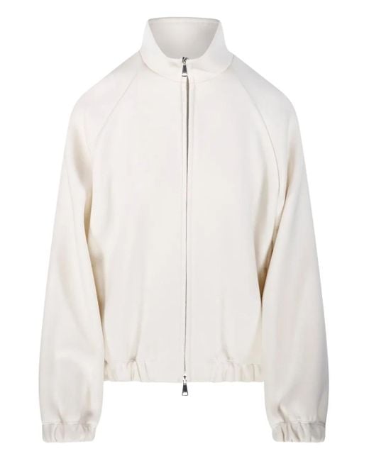 Max Mara White Wool And Cotton Jacket