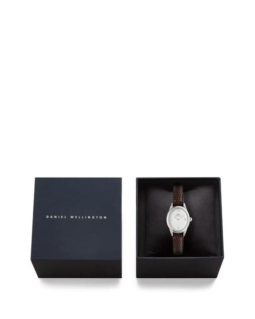 Daniel Wellington White Mini Ophelia Lizard-Texture 26Mm Watch