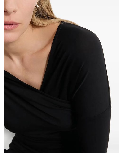 MARCELLA Black Jisoo Ruched Top
