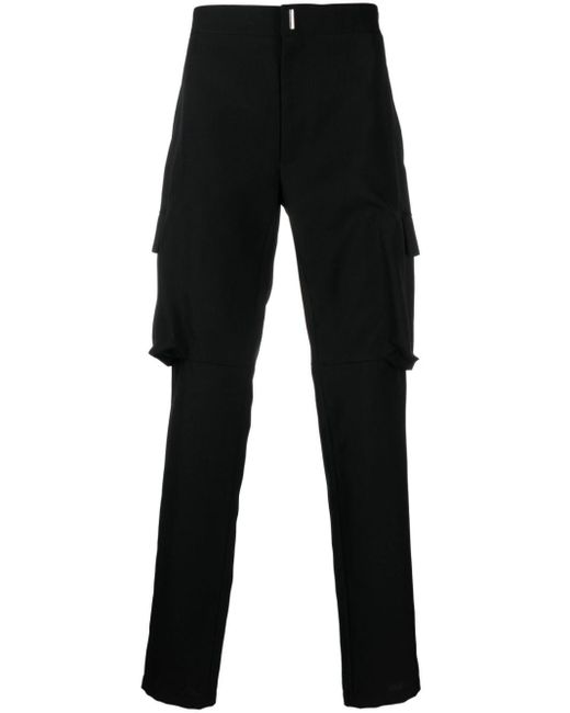 Givenchy Black Straight-Leg Cargo Trousers for men