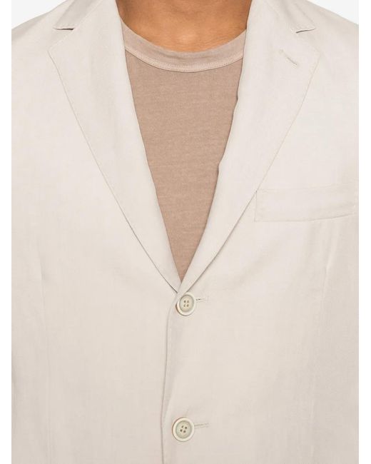 Eleventy White Single-Breasted Blazer for men