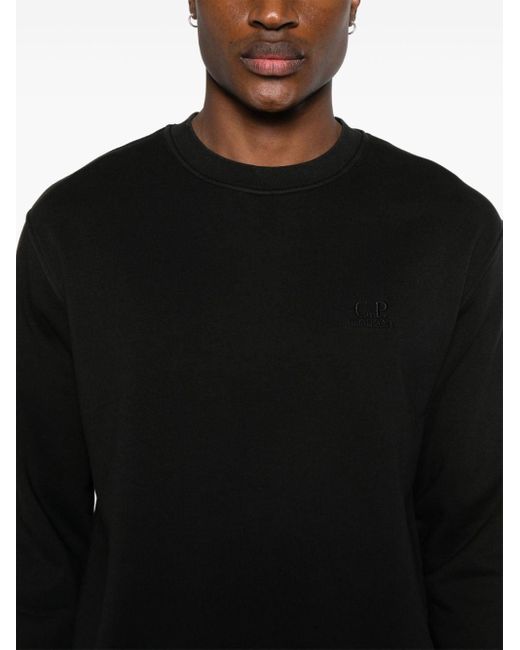 C P Company Sweater Met Geborduurd Logo in het Black voor heren