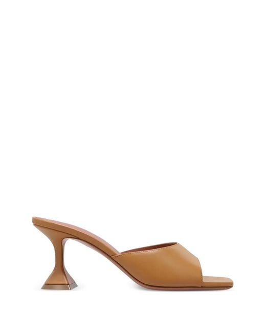 AMINA MUADDI Natural Lupita Leather Sandals