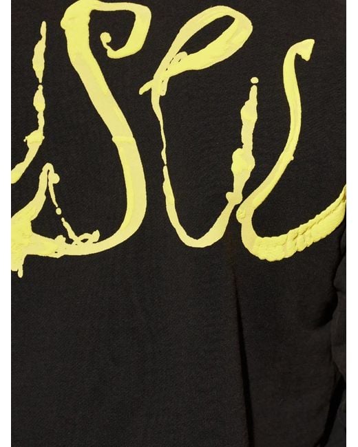 DIESEL Black Logo-Detail Crew-Neck Sweatshirt for men
