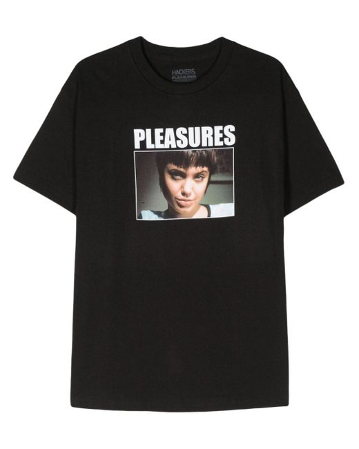 Pleasures T-Shirt mit Logo-Print in Black für Herren