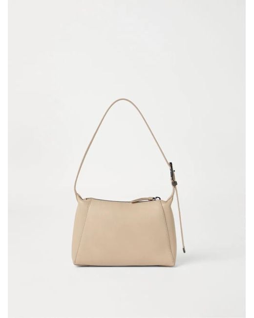 Brunello Cucinelli Natural Leather Bc Duo Shoulder Bag