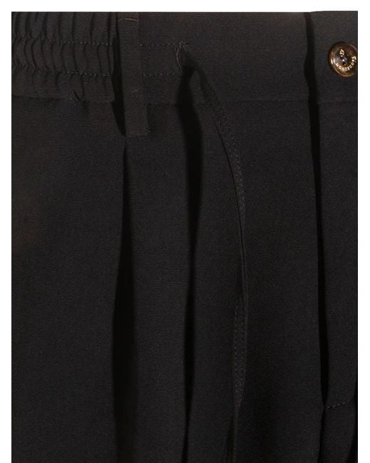 Montecore Black Drawstring Trousers for men