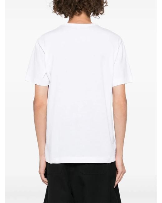 COMME DES GARÇONS PLAY White T-Shirt Mit Herz-Print