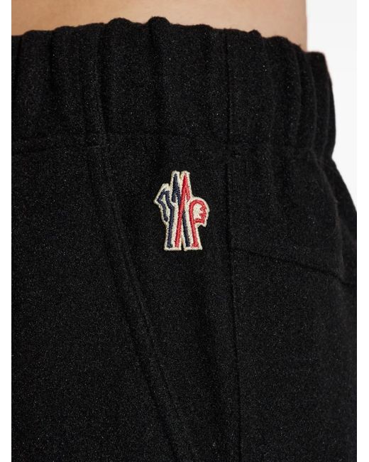 Pantalones De Chándal Con Cordones Y Logo Moncler de color Black