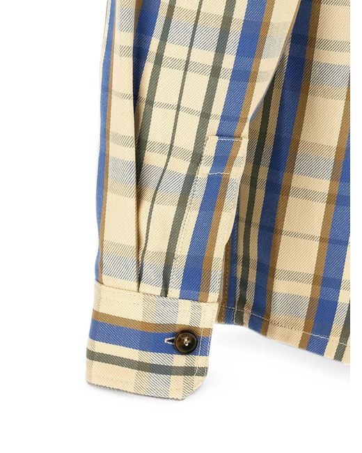 A.P.C. White Check-Pattern Nathan Shirt for men