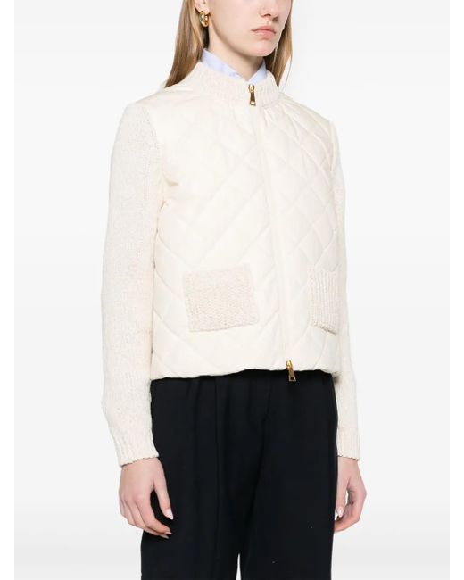 Moncler White Quilted Jacket