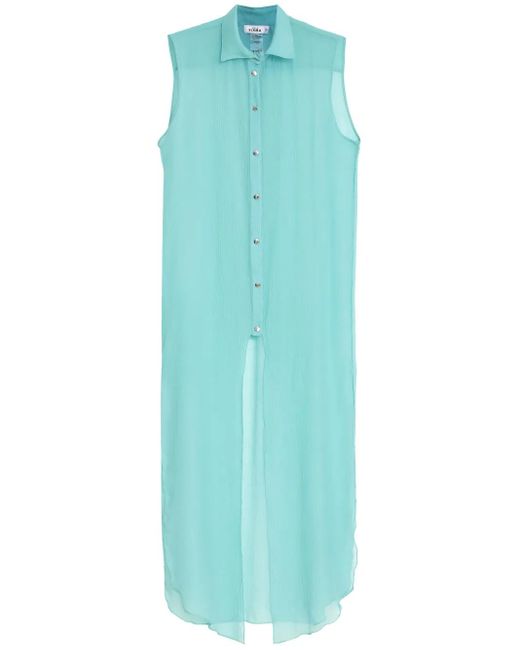 Amir Slama Zijden Strandjurk in het Blue