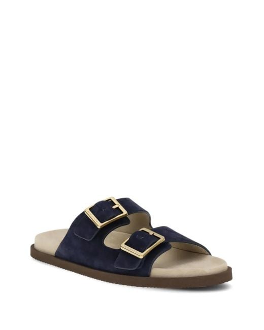 Brunello Cucinelli Blue Sliders for men