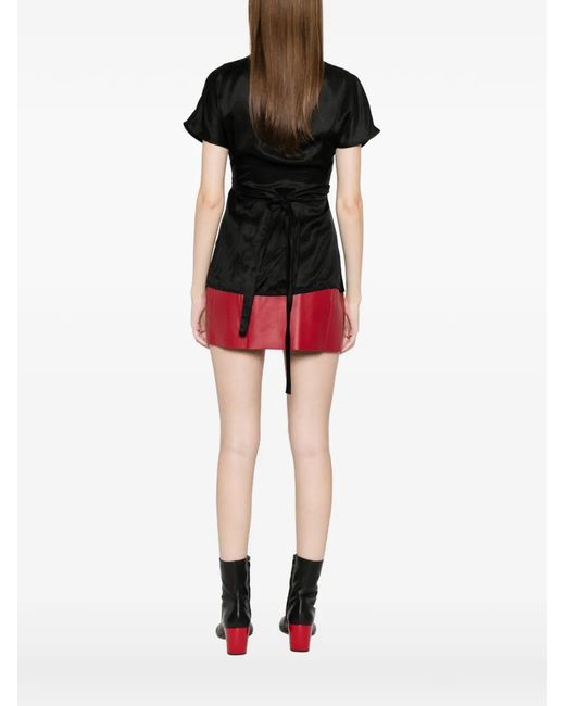 Rick Owens Black Short-Sleeve Blouse
