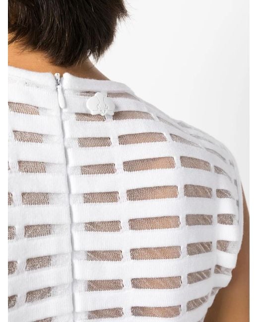 Genny White Iconic Cut-Out Minidress
