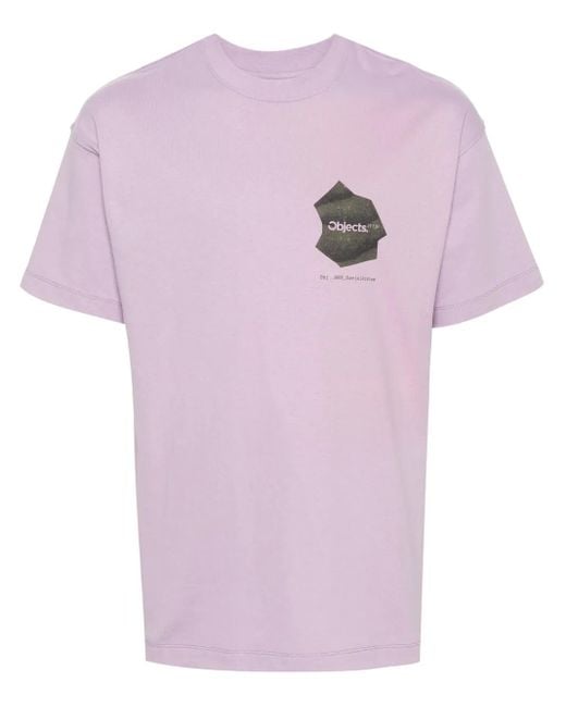 Objects IV Life Pink Thought Bubble Spray-Print Cotton T-Shirt