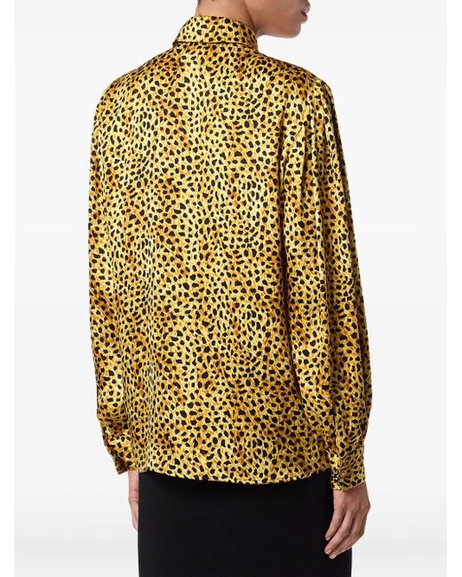Versace Zijden Overhemd in het Yellow