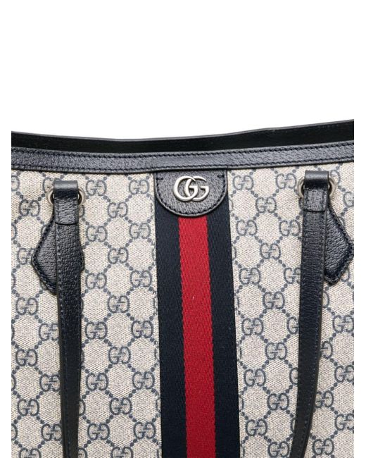 Gucci White Medium Ophidia Tote Bag