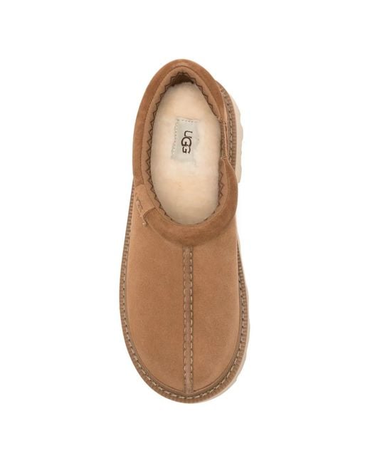 Ugg Brown Tasman Lug Topstitching Loafers for men