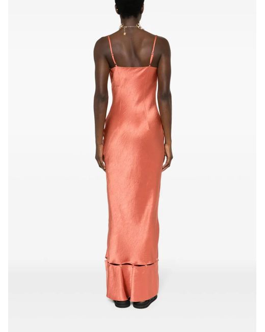 Nanushka Red Renny Maxikleid