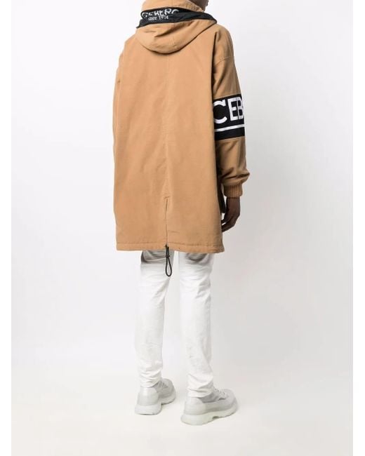 Iceberg Multicolor Logo Print Parka