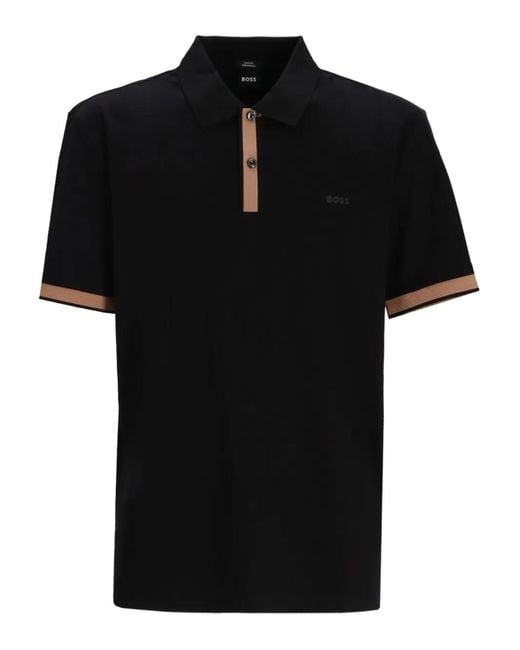 Boss Black Contrast-Trim Polo Shirt for men
