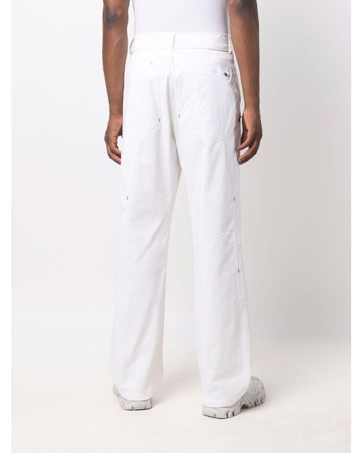 NIKE X OFF-WHITE Logo Bootcut Trousers in White for Men | Lyst Canada