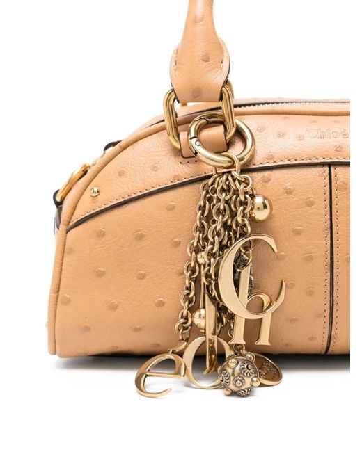 Chloé Natural Bowling Leather Handbag